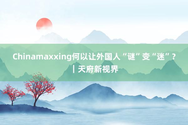 Chinamaxxing何以让外国人“谜”变“迷”？｜天府新视界