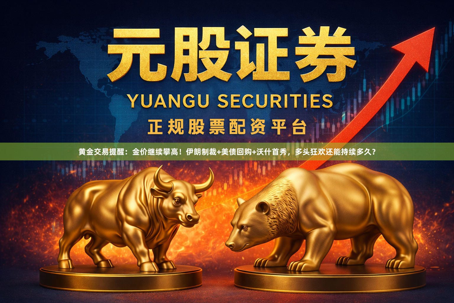黄金交易提醒：金价继续攀高！伊朗制裁+美债回购+沃什首秀，多头狂欢还能持续多久？